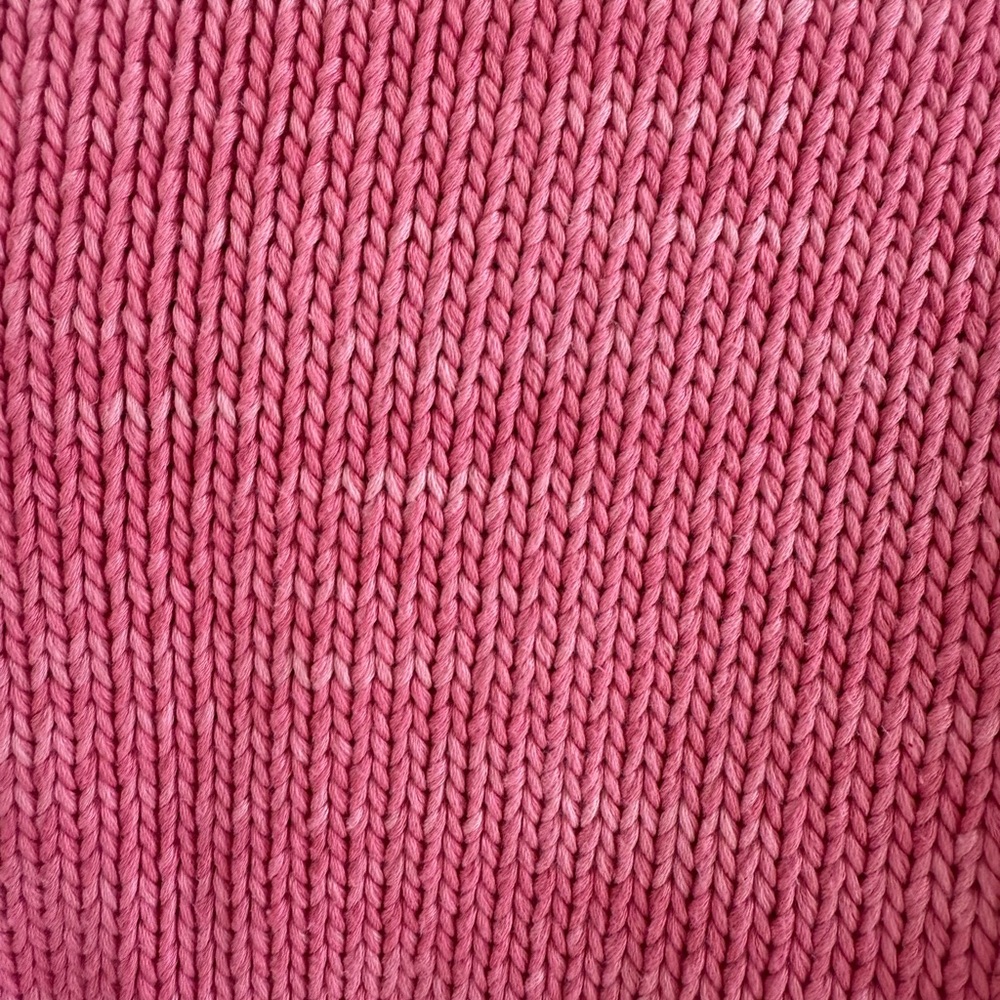 Misha & Puff womens size 1 pink v neck wedge cardigan sweater 100% pima cotton - Picture 3 of 6
